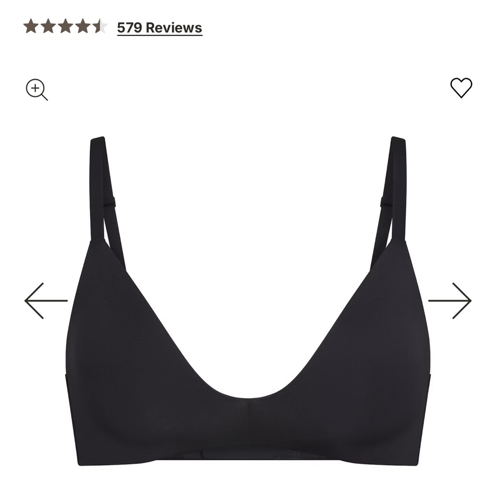 SKIMS Onyx Wireless Form T-Shirt Bra 34C